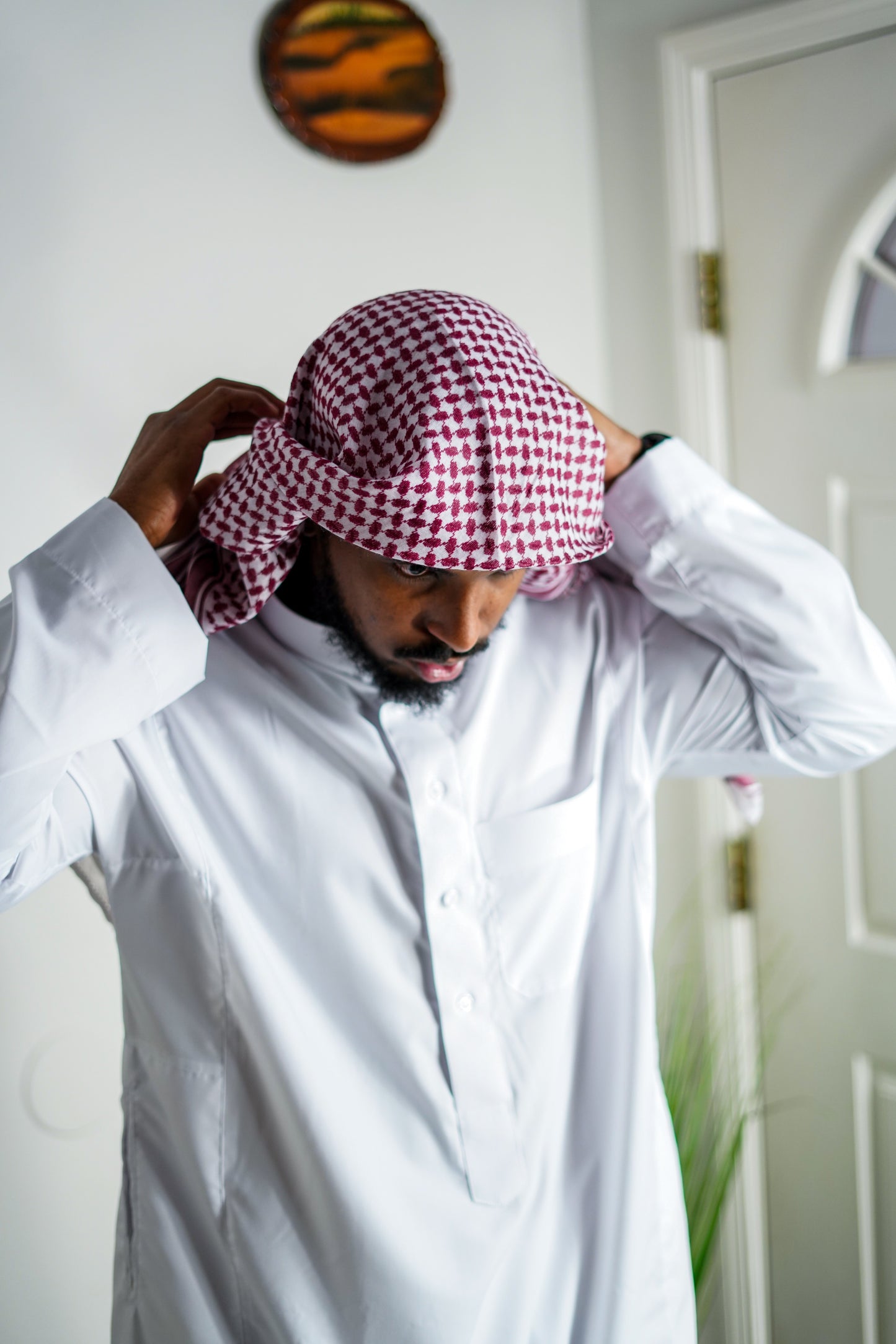 Dark Red Shemagh
